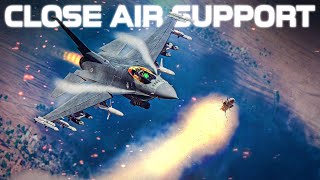 CLOSE AIR SUPPORT  F16C Viper Better Air To Ground Platform Vs A10 Warthog   DCS [upl. by Itaws]