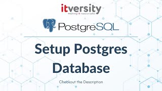 Setup Postgres Database  Jupyter Lab and Postgresql [upl. by Aanas59]