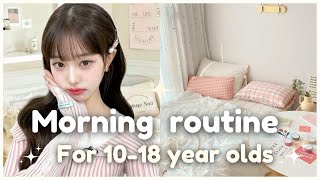 10  18 year olds school morning routine 🤍 [upl. by Vasiliki]