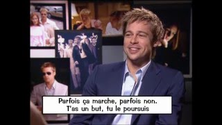 Interview de Brad Pitt par R Mezrahi Titoff Le sac à sapin  On a tout essayé  18122001 [upl. by Ainahtan]