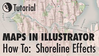 How to Add Map Shoreline Effects in Illustrator  Recorded Live [upl. by Reuben577]