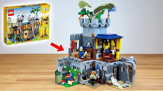 Lego Medieval Castle Habitats  Alternative 31120 Build [upl. by Ermey]