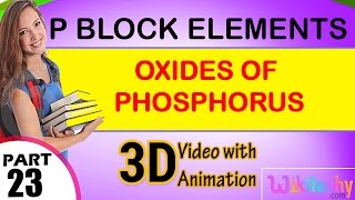 Oxides of phosphorus p block elements class 12 chemistry subject notes lectures cbse iitjee neet [upl. by Everrs]