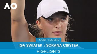 Iga Swiatek v Sorana Cirstea Highlights 4R  Australian Open 2022 [upl. by Essirahs]