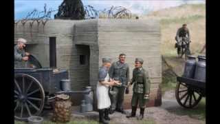 WW2 135 scale diorama Normandy German Field Kitchen Tamiya [upl. by Enirbas]