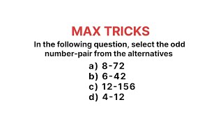 Select the Odd one Out pair  Maths  Reasoning  Ssc  Banking [upl. by Auof]