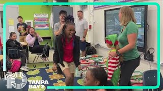 Nonprofit Christmas with Class teams up with Santa to deliver gifts to 450 Tampa students [upl. by Ilyk]