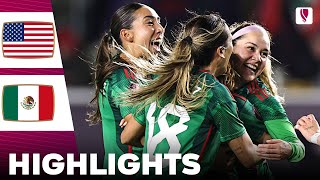 United States vs Mexico  What a Surprise  Highlights  Concacaf W Gold Cup Womens 26022024 [upl. by Erodeht]