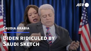 Saudi TV ridicules Biden in rare dig as relations sour  AFP [upl. by Yerfoeg]