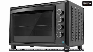 Cecotec Horno Convección de Sobremesa de 60 Litros BakeampToast 6090 Black Gyro [upl. by Knox561]