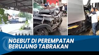 NGEBUT DI PERSIMPANGAN Xpander Tabrakan Keras dengan Mobil Box di Mojokerto [upl. by Namyaw]