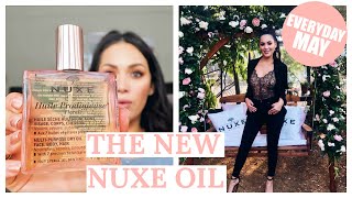 LAUNCH OF THE NUXE HUILE PRODIGIEUSE FLORALE OIL  Everyday May  Beautys Big Sister [upl. by Alburga]