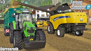 Dürrenroth HARVESTING WHEAT and PREPARING SOIL for SEEDING W DEUTZ FARHR│Dürrenroth│FS22│3 [upl. by Atina]