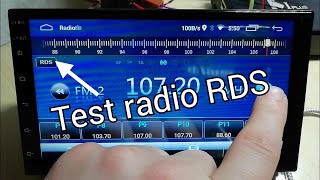 Autoradio 2 DIN Android 10  aboutBit Driving Entertainment  radio test RDS [upl. by Aisylla748]