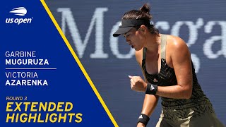 Garbine Muguruza vs Victoria Azarenka Extended Highlights  2021 US Open Round 3 [upl. by Riebling]