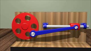 Crank slider mechanism [upl. by Lucinda546]