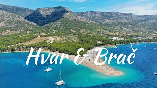 Hvar amp Brač Croatia  Drone 4K [upl. by Airdnazxela]