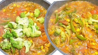 బ్రోకలీ స్వీట్ కార్న్ కర్రీhealthy brocolli sweetcorn curry [upl. by Hazard]