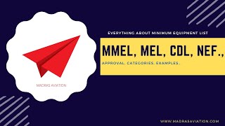 Minimum Equipment List MEL  Aviation  Aircraft [upl. by Yrret]