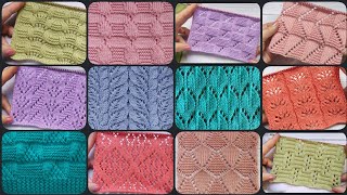 30Beautiful Lace Stitch Knitting Pattern For SweaterCardiganShawlblanketJaali Design [upl. by Putnam]