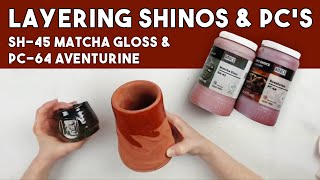 LAYERING DIFFERENT BRUSHING GLAZES SH45 and PC64 [upl. by Naira]