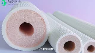 White PE PRE Insulation Of Air Conditioner Copper Pipe [upl. by Teresa]