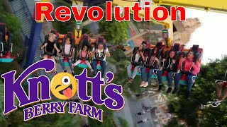 Knotts Revolution 2018 Knotts Berry Farm Rides [upl. by Preston]