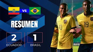 ECUADOR vs BRASIL  Resumen  Conmebol sub15 [upl. by Anilehs]