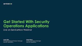 Get Started With Security Operations Applications [upl. by Nodnas562]