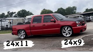 24inch dropstar 658 on Chevy 2005 with 46 drop kit [upl. by Eiramana872]