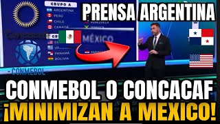 PRENSA ARGENTINA ANALIZAN LOS GRUPOS DE LA COPA AMÉRICA ¡LA CONCACAF NO ESTÁ A NIVEL DE LA CONMEBOL [upl. by Enilreug]