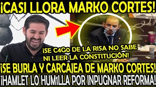 EN CADENA NACIONAL SE C4G0 DE LA RISA DE MARKO CORTES HAMLET ALMAGUER CASI LO HIZO LLORAR [upl. by Allred]