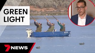 The Victorian premier under fire over a backflip on duck hunting  7 News Australia [upl. by Kursh616]