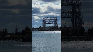 Aerial Lift Bridge in action Duluth Minnesota [upl. by Souza]