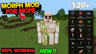 Morph Mod For Minecraft Pe 120  Morph Mod For Mcpe 120 Download [upl. by Yetah]