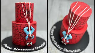 Simple Spiderman Cake [upl. by Anomas236]