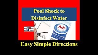 EASY Using Pool Shock to Disinfect Water – Simplified Directions  Prepper Water [upl. by Birkett]