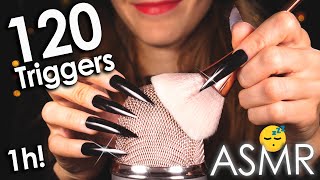 ASMR 120 Best Triggers For Sleep amp Deep Relaxation 😴 1Hr No Talking [upl. by Nednerb]