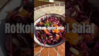 Orientalischer RotkohlDattel Salat rezept gesundeernährung [upl. by Oyr]