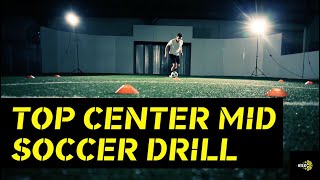 Soccer Drill Change of direction drill  Soccer Midfielders [upl. by Ainelec207]