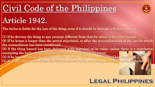 Civil Code of the Philippines Article 1942 [upl. by Devi]