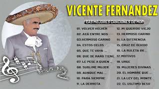 VICENTE FERNANDEZ MEJORES CANCIONES  VICENTE FERNANDEZ TOP20 GRANDES ÉXITOS MIX [upl. by Eitsyrk]