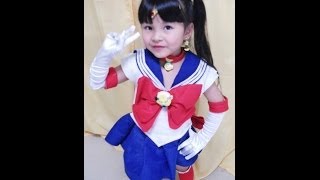 【華月5歳】なりきり☆美少女戦士セーラームーン Sailor Moon 手作り衣装で変身してみた [upl. by Erotavlas85]