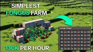 Minecraft Easy amp Fast Fungus Farm Tutorial  1 Minute Build 116121  by Helm amp ncolyer [upl. by Stanislaus]