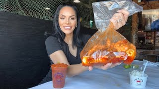 SHRIMP Seafood Boil “THE BOILING CRAB” In LAS VEGAS [upl. by Shaia]