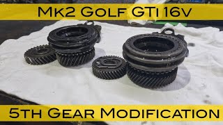 Mk2 Golf GTi 16v  5th Gear Modification [upl. by Lettig230]