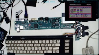 C64 Hardware  Ultimate64 with Firmware 10B  Mssiah test session [upl. by Yenattirb448]