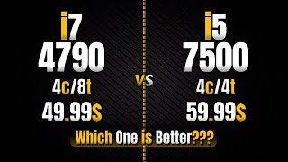 i7 4790 Vs i5 7500  Which One is Better  11 Games Tested [upl. by Gerek427]