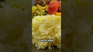 saffron ricekatharikai currychicken devilled fypyoutube lunch shortvideo serinrecipe [upl. by Arimak]