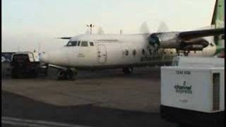 Fokker F27 Startup and Taxi [upl. by Artep483]